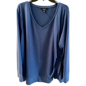 Simply Vera Wang Blue Sweater V-Neck Long Sleeve size 3X​